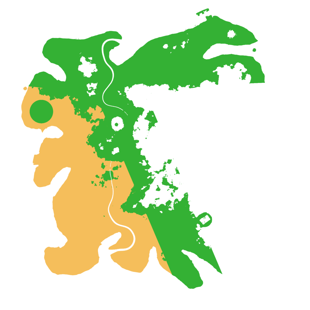 Biome Rust Map: Procedural Map, Size: 3500, Seed: 93484126