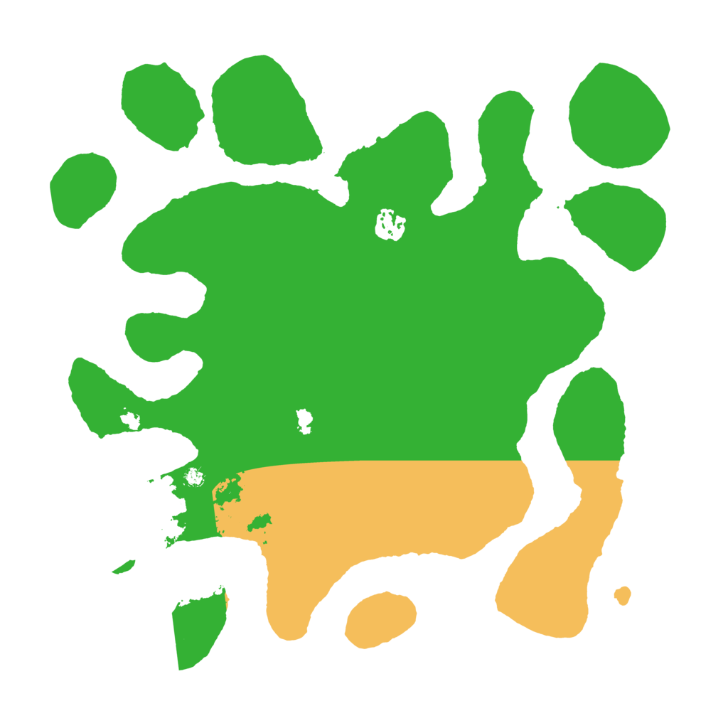 Biome Rust Map: Barren, Size: 3500, Seed: 167360838