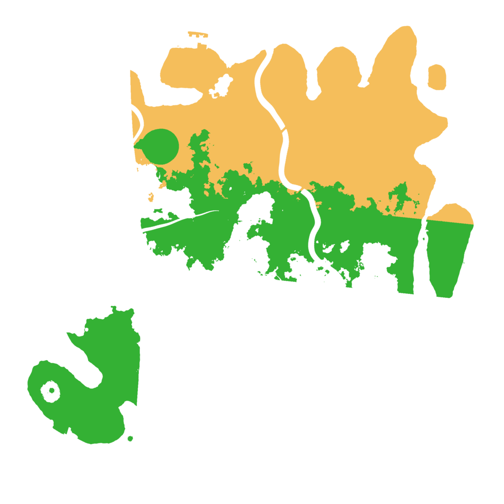 Biome Rust Map: Procedural Map, Size: 3800, Seed: 540557