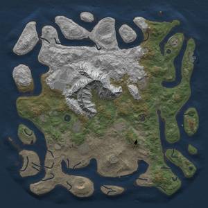 Thumbnail Rust Map: Procedural Map, Size: 5000, Seed: 151316154, 19 Monuments