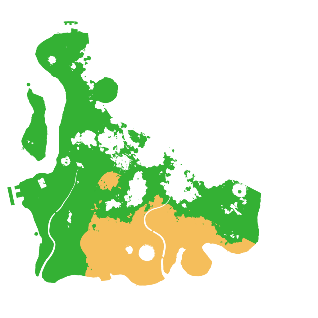 Biome Rust Map: Procedural Map, Size: 3500, Seed: 9123182