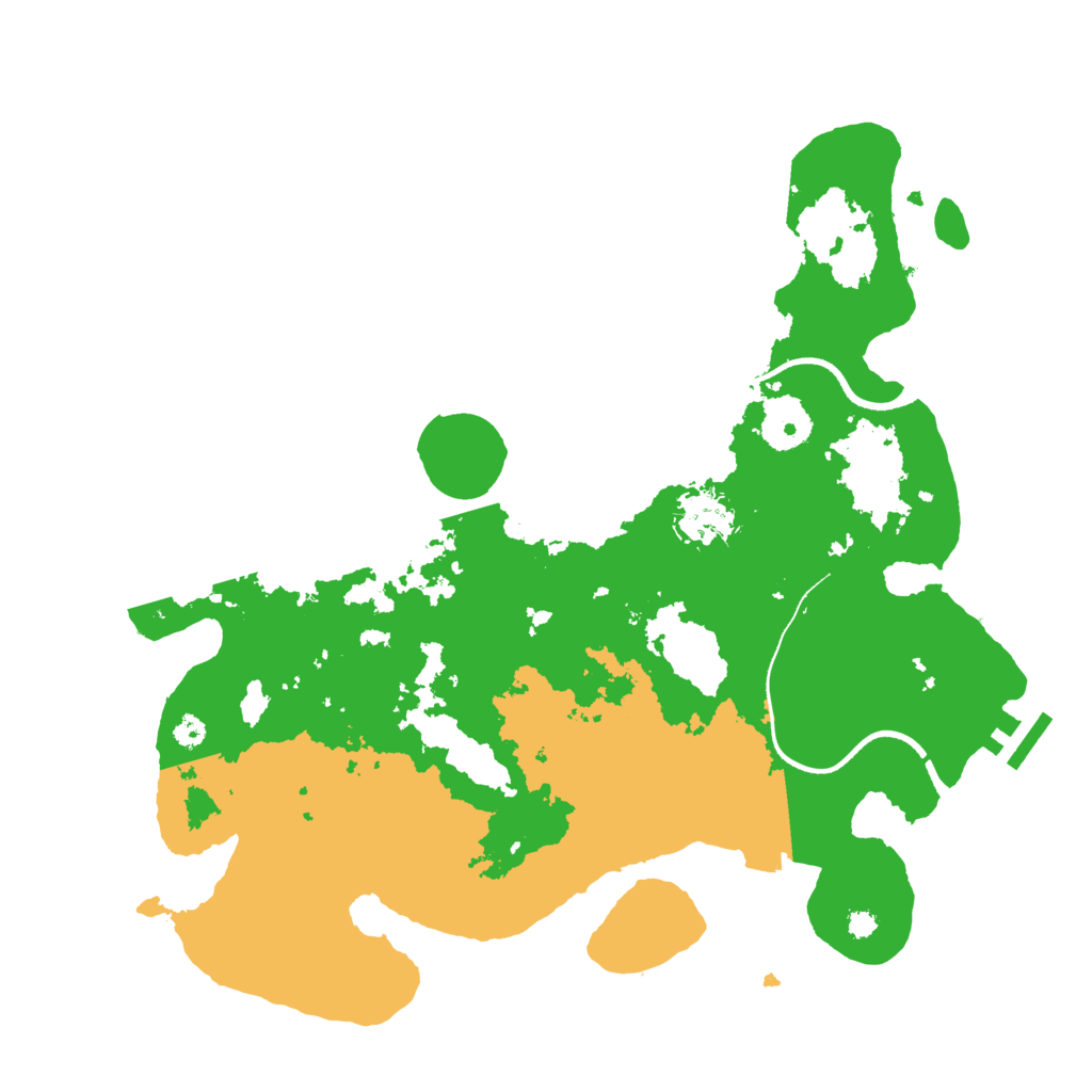 Biome Rust Map: Procedural Map, Size: 3500, Seed: 2985
