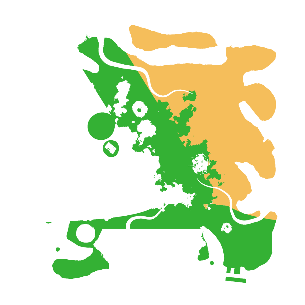 Biome Rust Map: Procedural Map, Size: 3000, Seed: 596518