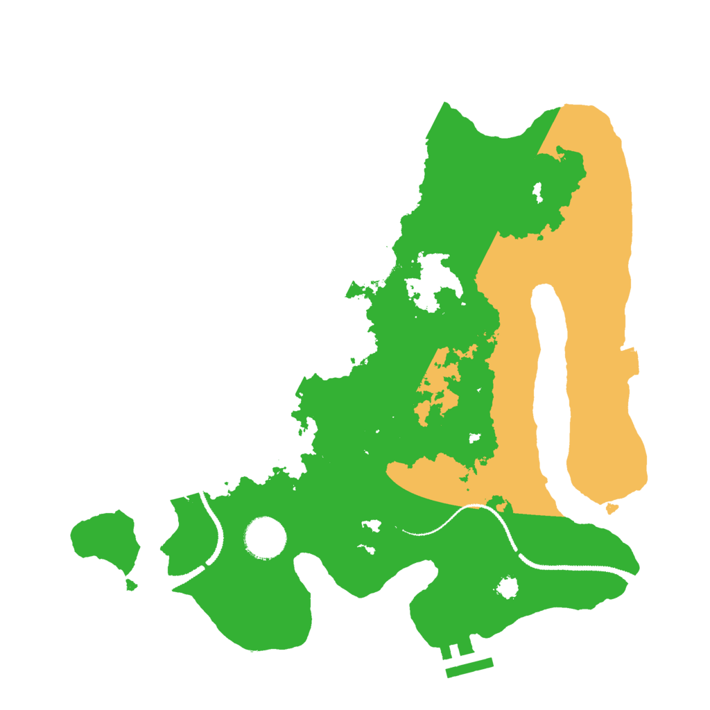 Biome Rust Map: Procedural Map, Size: 3000, Seed: 452724
