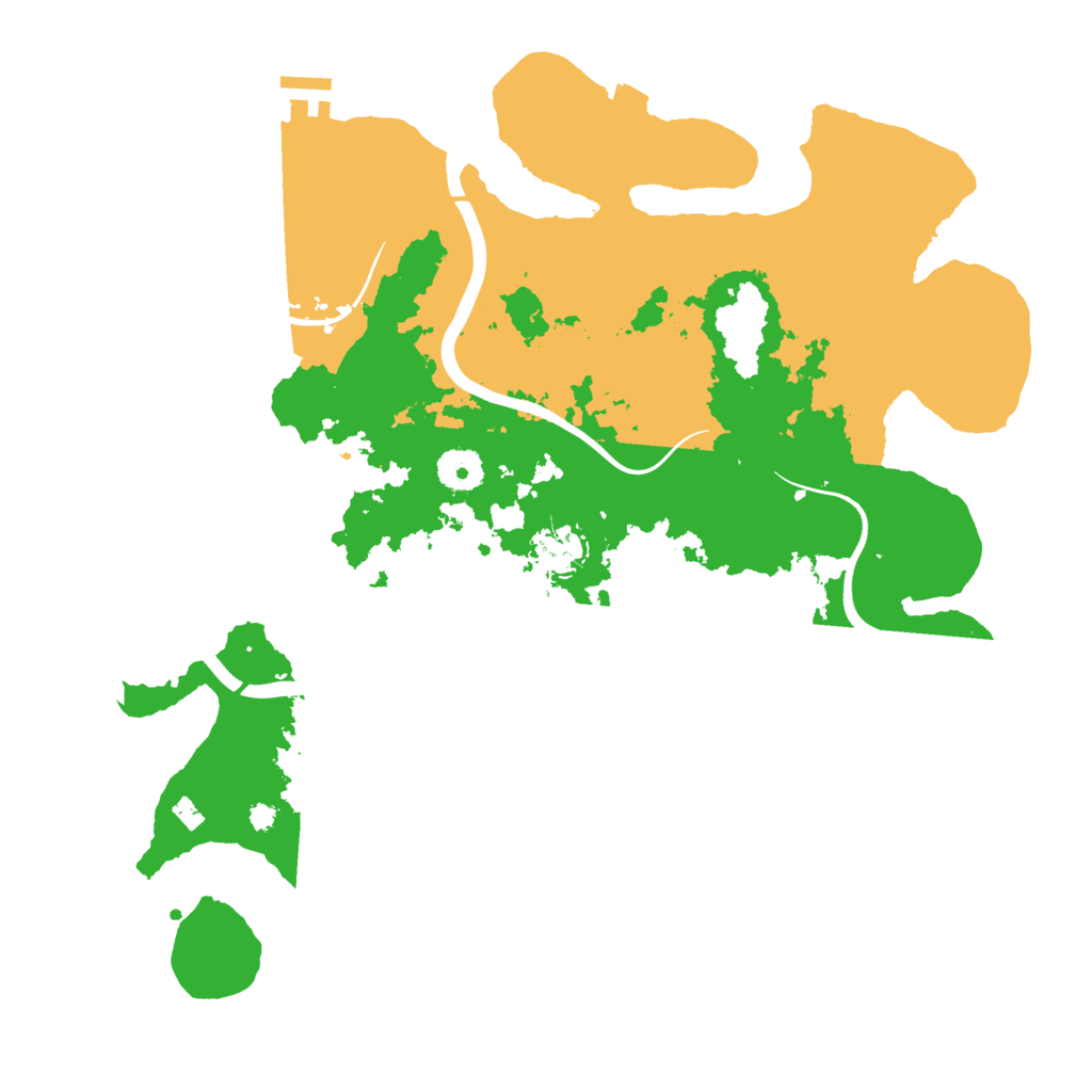 Biome Rust Map: Procedural Map, Size: 3700, Seed: 954321744