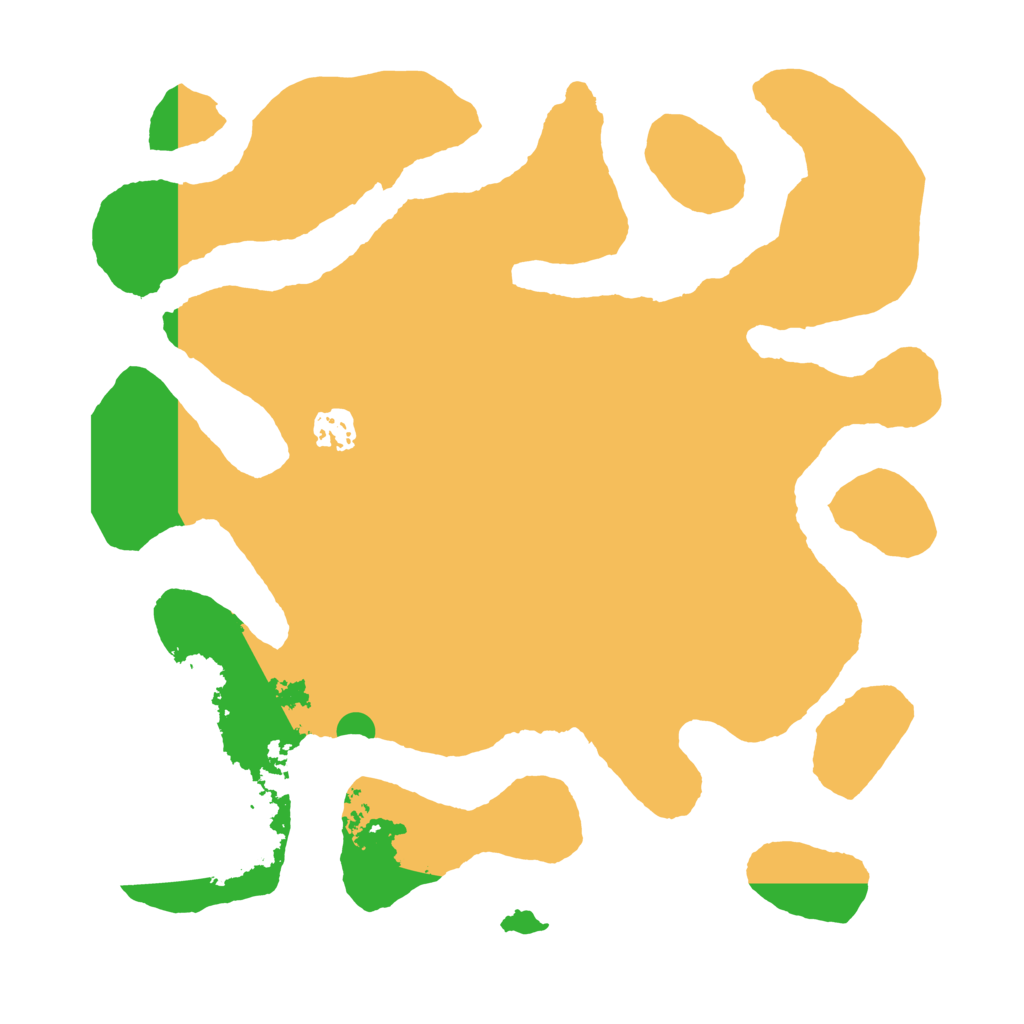 Biome Rust Map: Barren, Size: 3500, Seed: 89964755