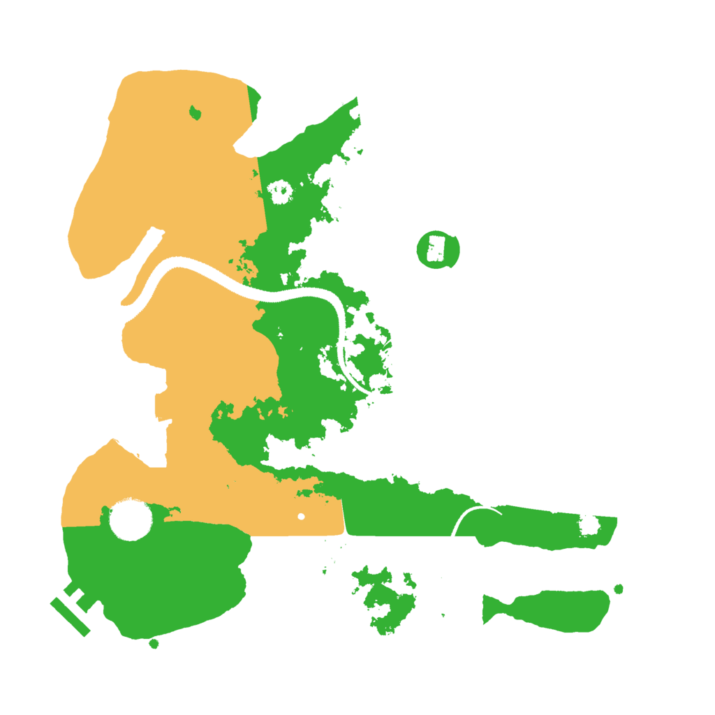 Biome Rust Map: Procedural Map, Size: 3000, Seed: 70174253