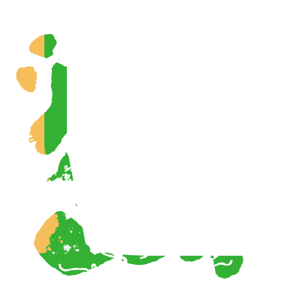 Biome Rust Map: Procedural Map, Size: 3700, Seed: 382521691