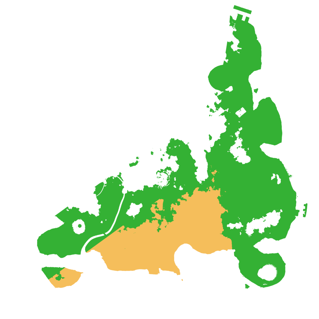 Biome Rust Map: Procedural Map, Size: 3500, Seed: 20211119