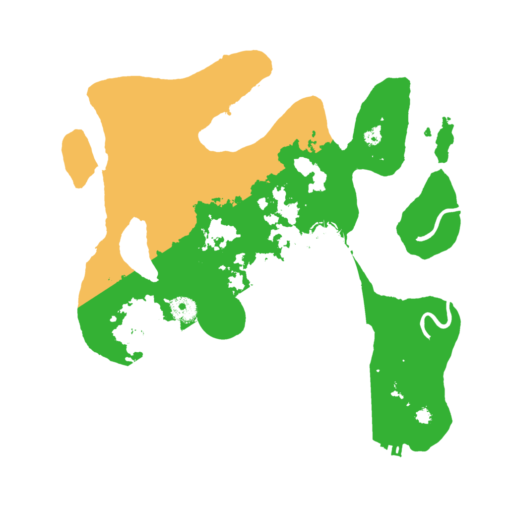 Biome Rust Map: Procedural Map, Size: 3000, Seed: 29509245