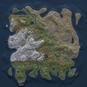 Thumbnail Rust Map: Procedural Map, Size: 3850, Seed: 1656570515, 16 Monuments