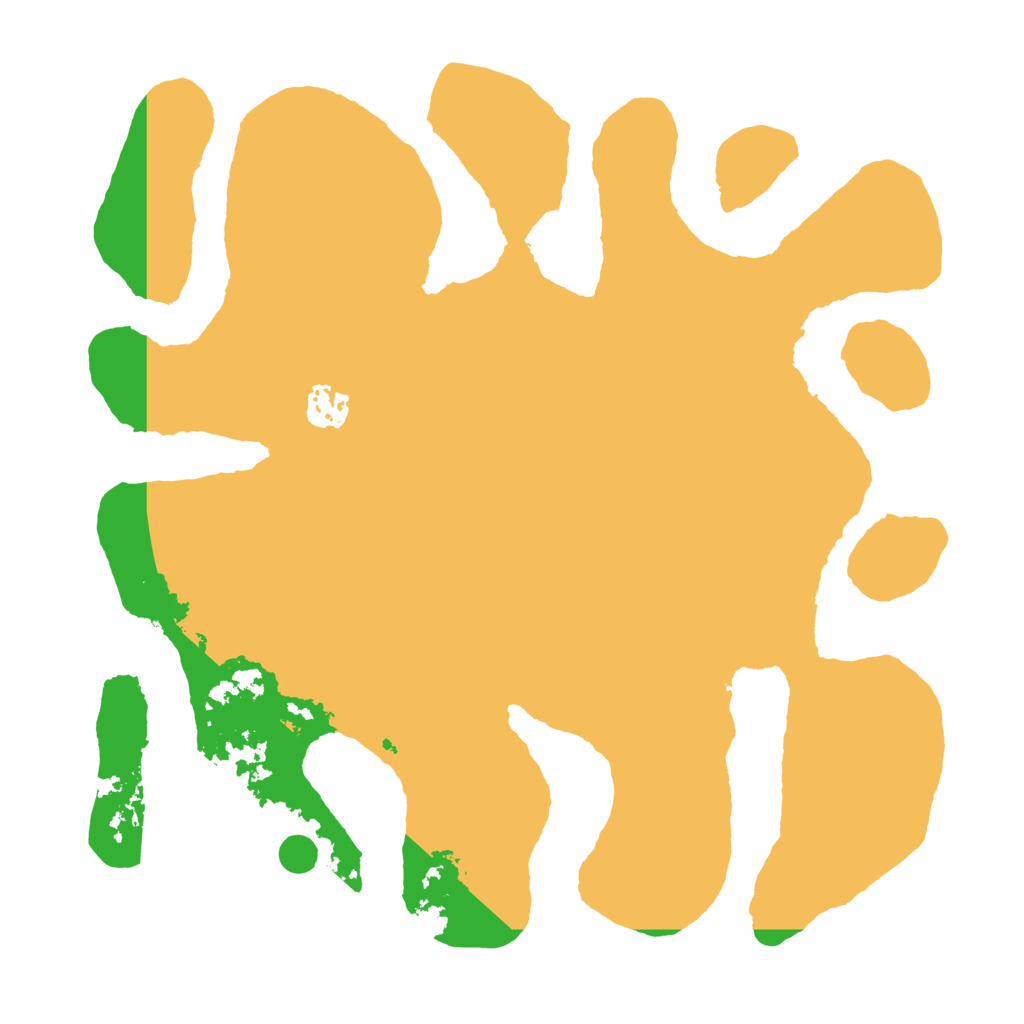 Biome Rust Map: Barren, Size: 3500, Seed: 107554927