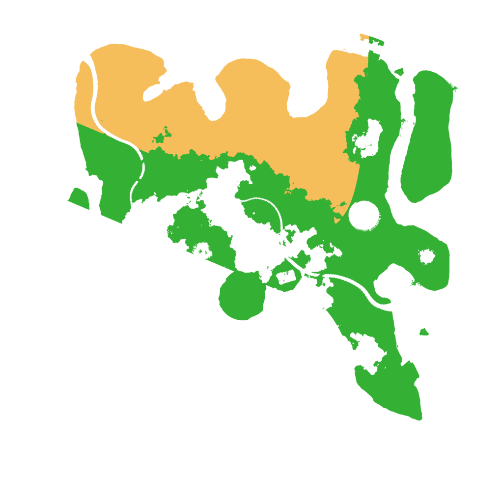 Biome Rust Map: Procedural Map, Size: 3000, Seed: 436663