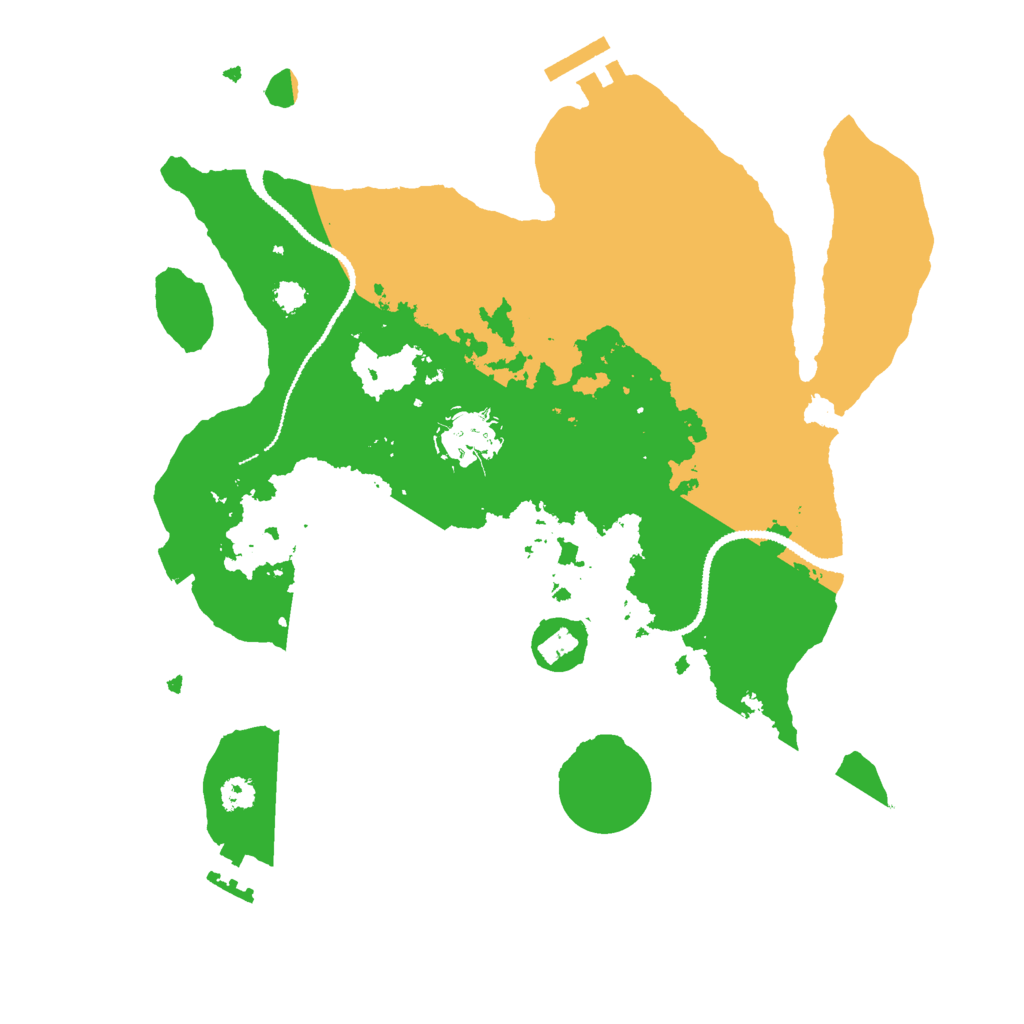 Biome Rust Map: Procedural Map, Size: 3000, Seed: 31066555