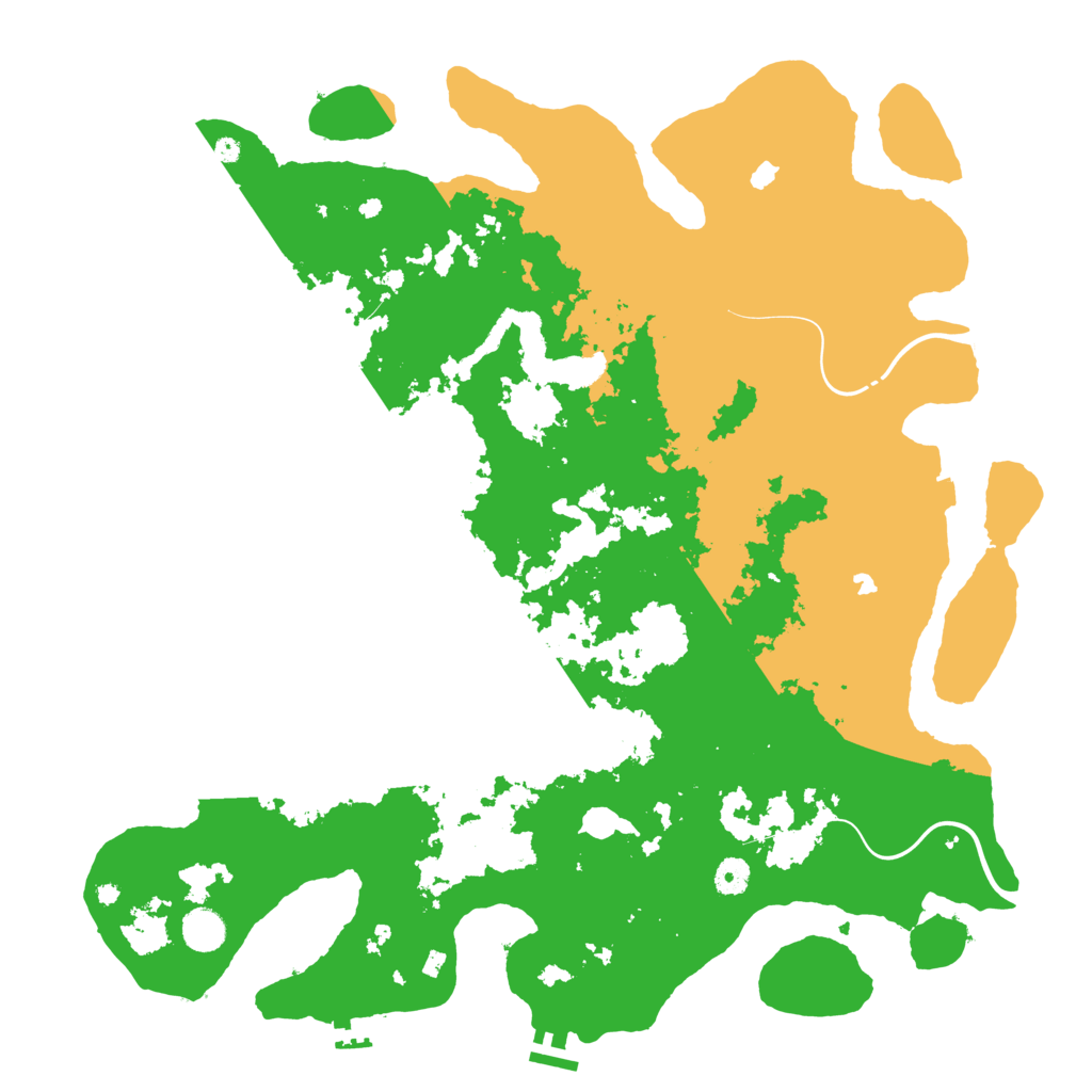 Biome Rust Map: Procedural Map, Size: 4500, Seed: 30357929