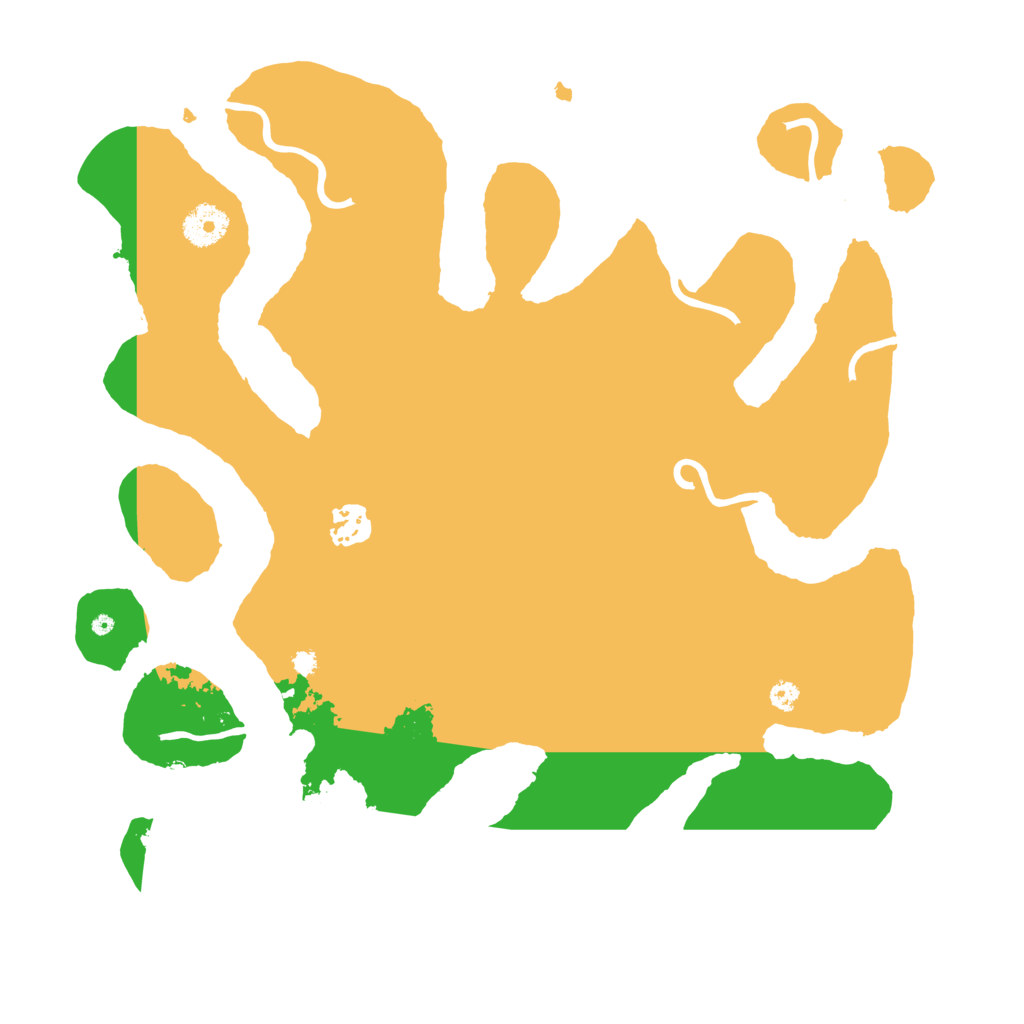 Biome Rust Map: Procedural Map, Size: 3600, Seed: 15343