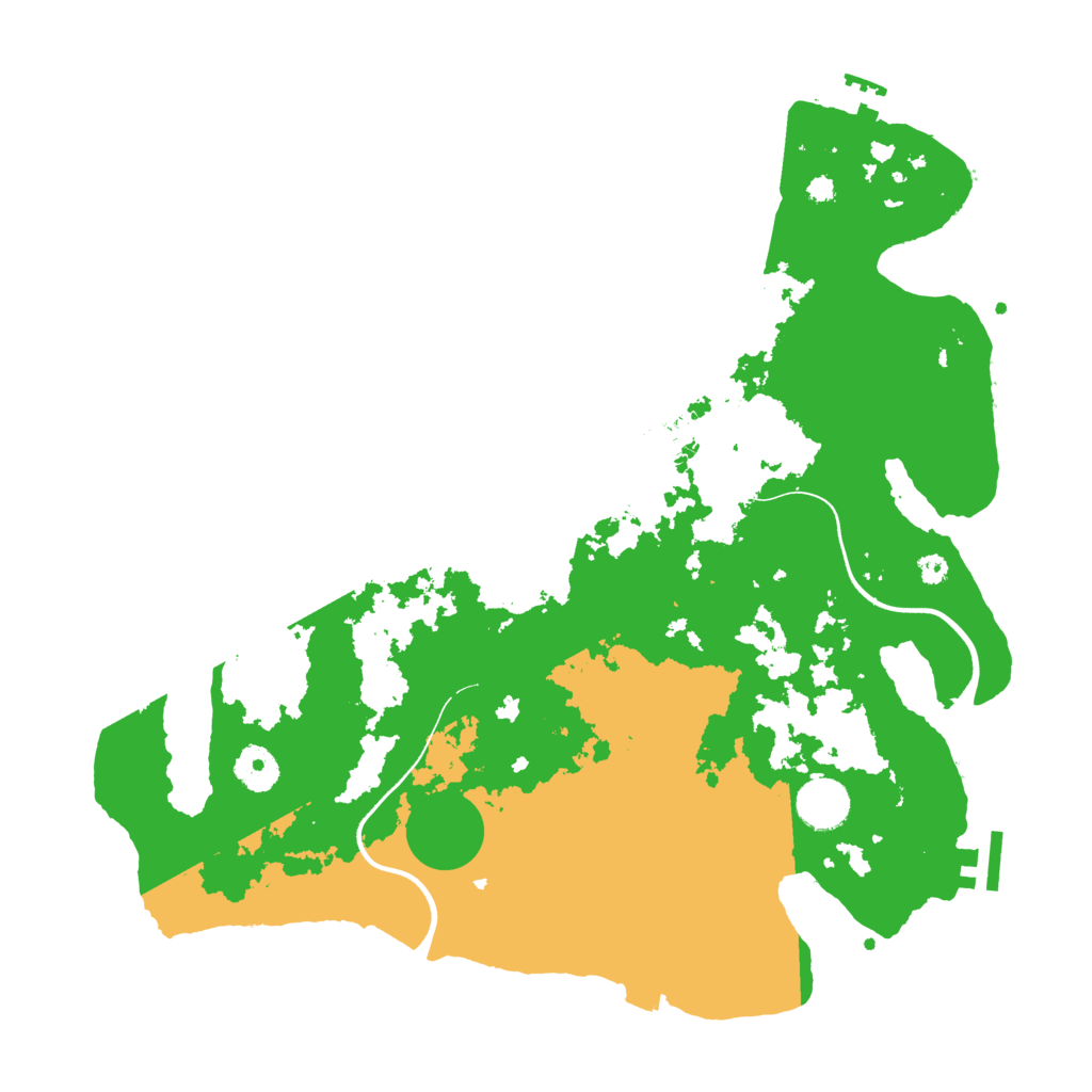 Biome Rust Map: Procedural Map, Size: 3700, Seed: 830957649