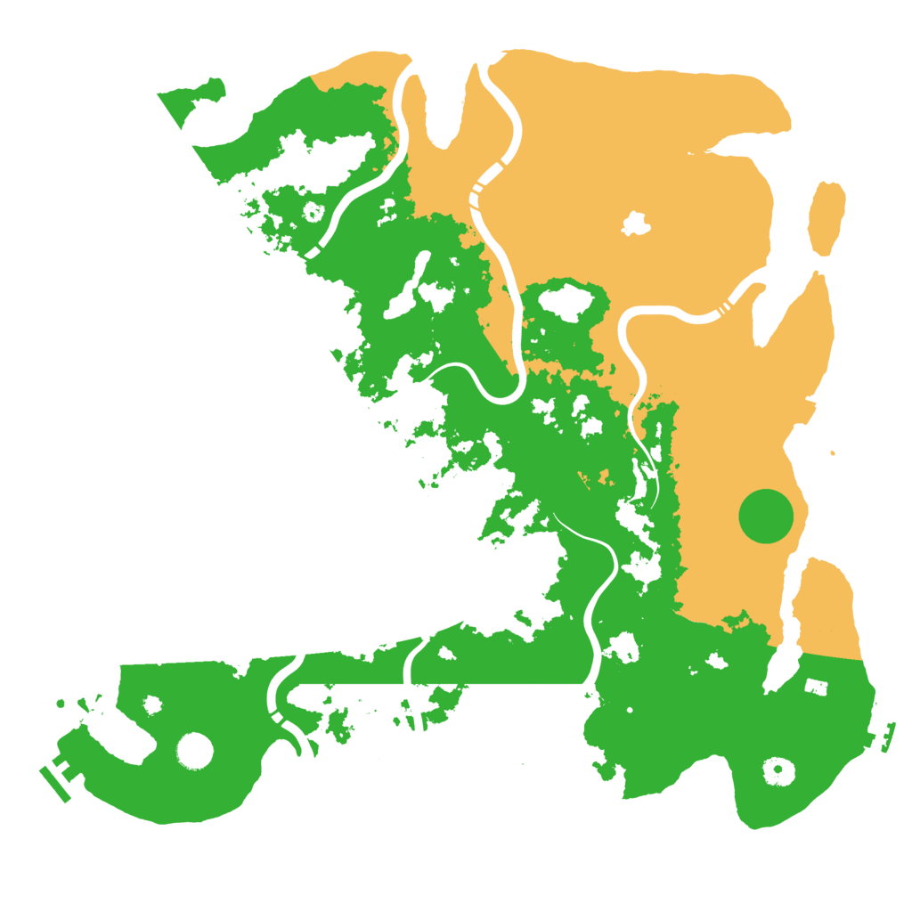 Biome Rust Map: Procedural Map, Size: 4400, Seed: 6549
