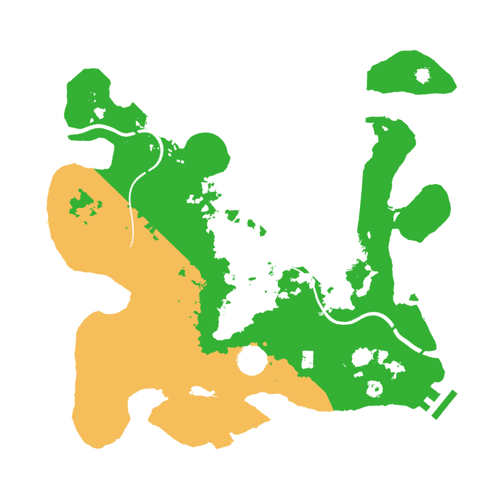 Biome Rust Map: Procedural Map, Size: 3000, Seed: 591510