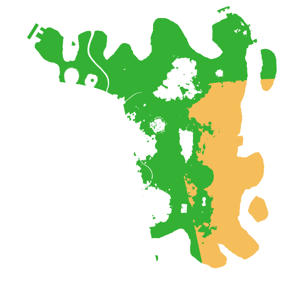 Biome Rust Map: Procedural Map, Size: 3500, Seed: 945648072