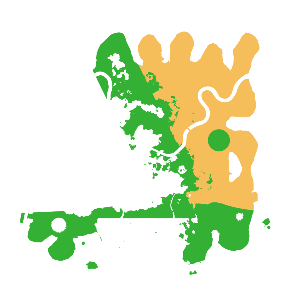 Biome Rust Map: Procedural Map, Size: 3500, Seed: 79036089