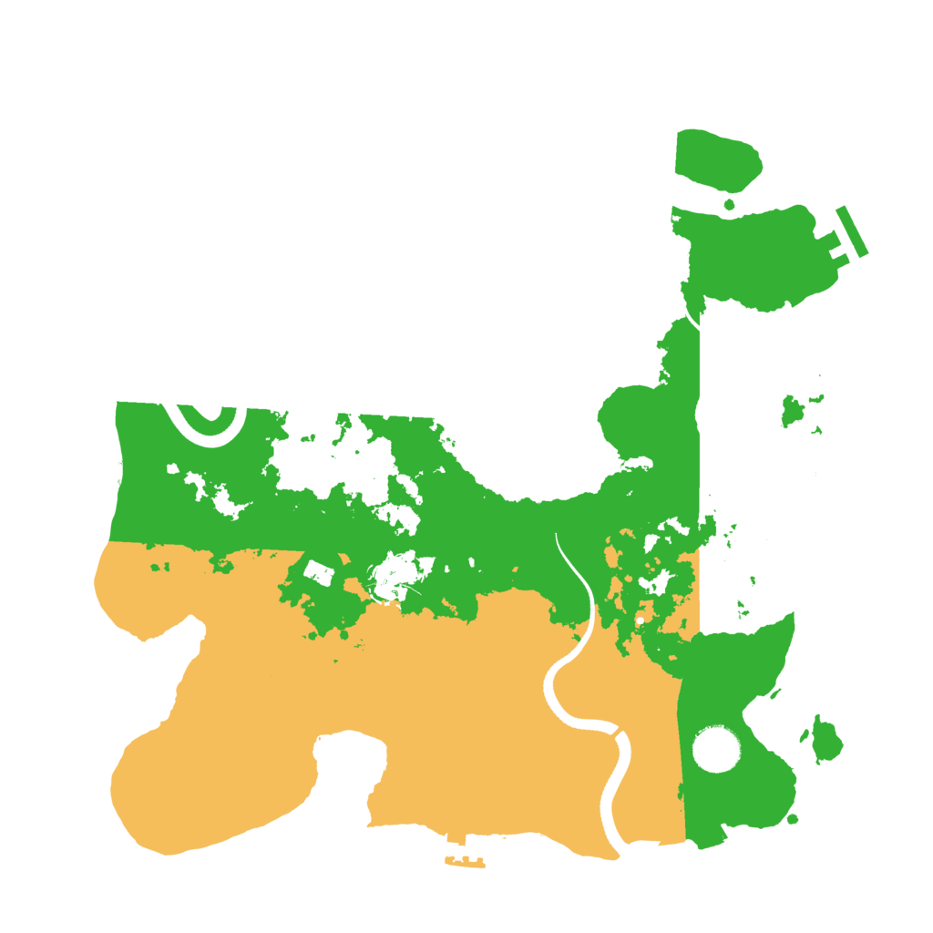 Biome Rust Map: Procedural Map, Size: 3500, Seed: 28485996