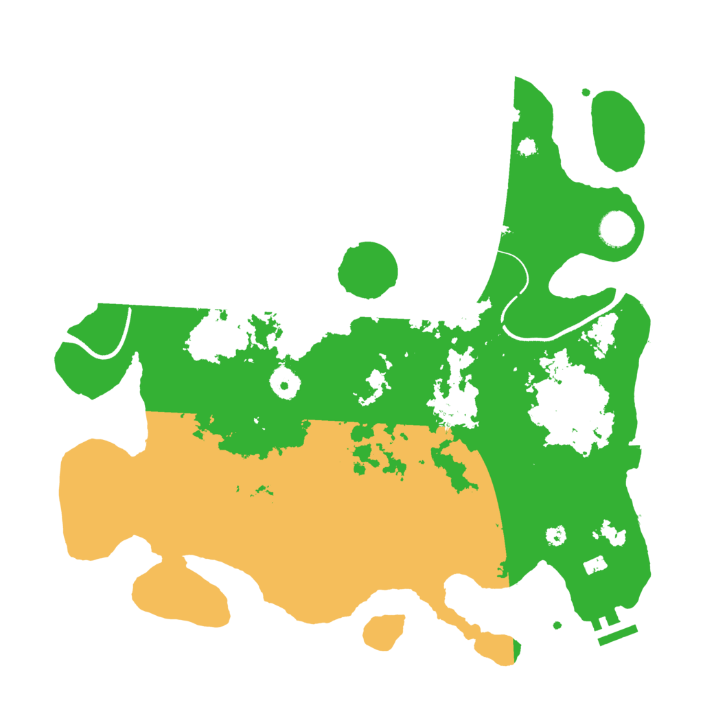 Biome Rust Map: Procedural Map, Size: 3500, Seed: 7322