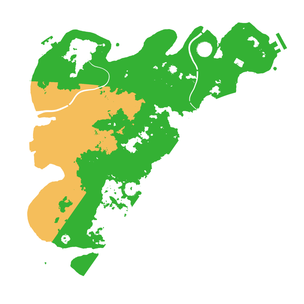 Biome Rust Map: Procedural Map, Size: 3500, Seed: 2045015675