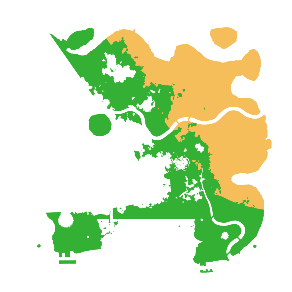 Biome Rust Map: Procedural Map, Size: 3500, Seed: 2048337464