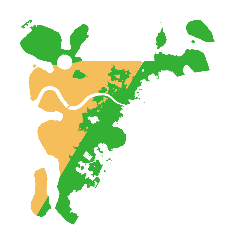 Biome Rust Map: Procedural Map, Size: 3000, Seed: 119427017
