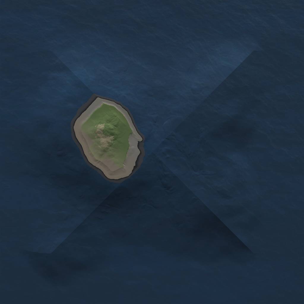 Rust Map: Barren, Size: 1000, Seed: 347537544, 2 Monuments