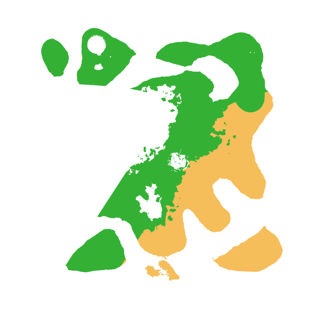 Biome Rust Map: Barren, Size: 3000, Seed: 1456545137