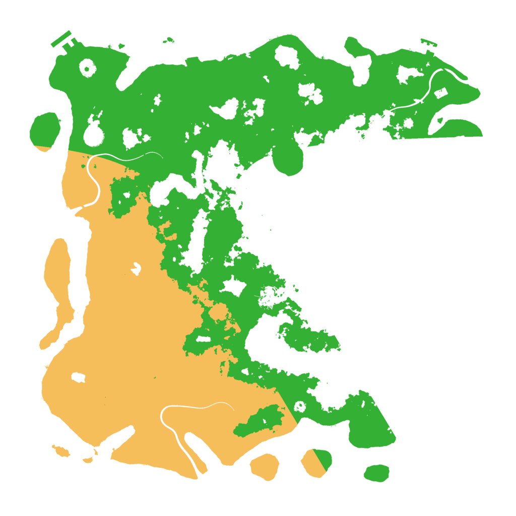 Biome Rust Map: Procedural Map, Size: 4500, Seed: 1882818237