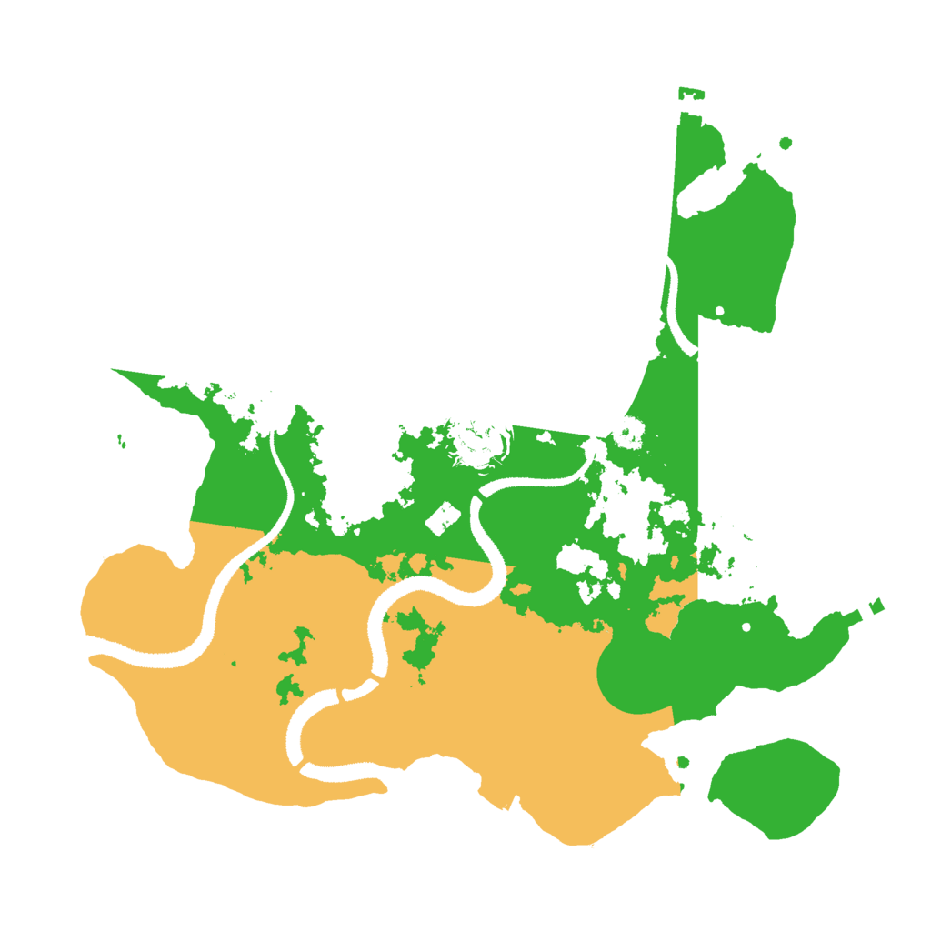 Biome Rust Map: Procedural Map, Size: 3000, Seed: 196526545