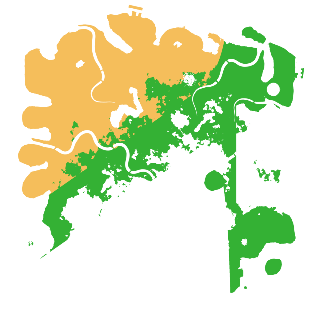 Biome Rust Map: Procedural Map, Size: 4500, Seed: 141911