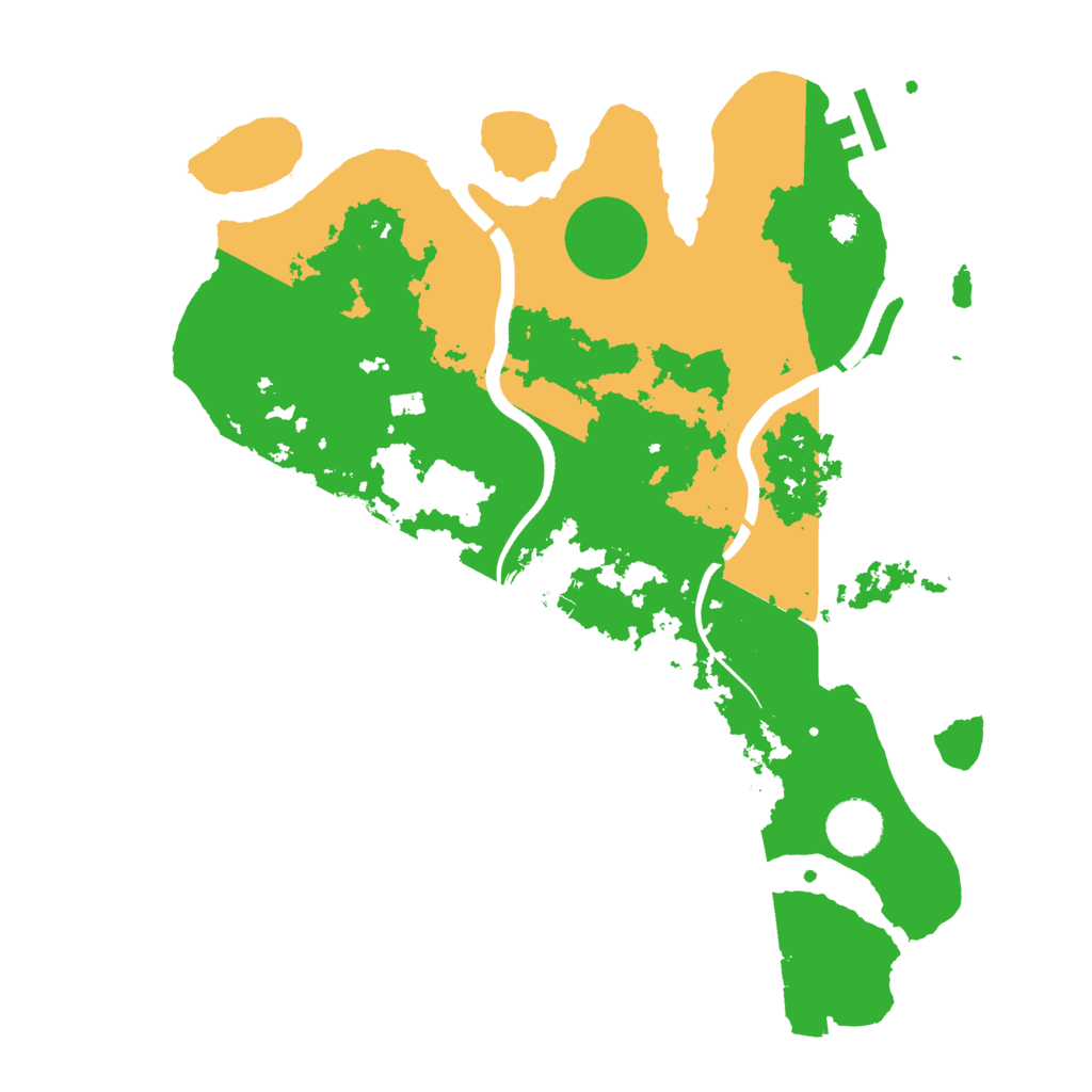 Biome Rust Map: Procedural Map, Size: 3500, Seed: 782163