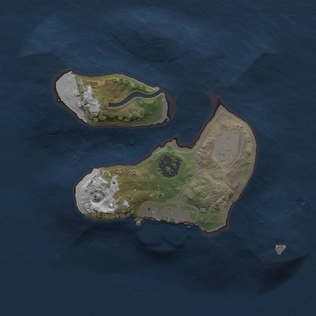 Rust Map: Procedural Map, Size: 1500, Seed: 140, 5 Monuments