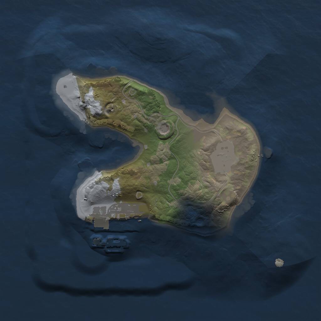 Rust Map: Procedural Map, Size: 1500, Seed: 140, 2 Monuments