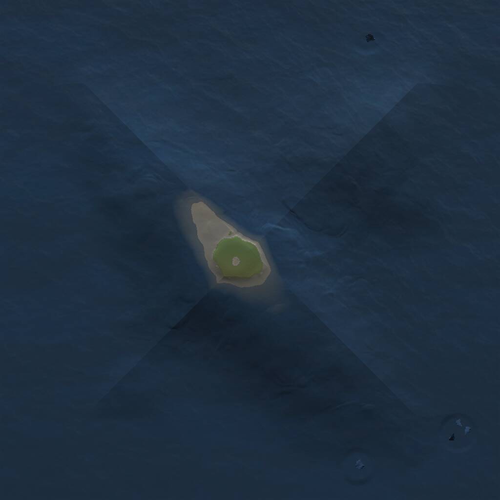 Rust Map: Procedural Map, Size: 1000, Seed: 3672, 1 Monuments