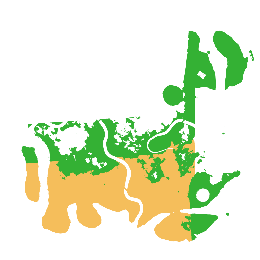 Biome Rust Map: Procedural Map, Size: 3500, Seed: 397822028