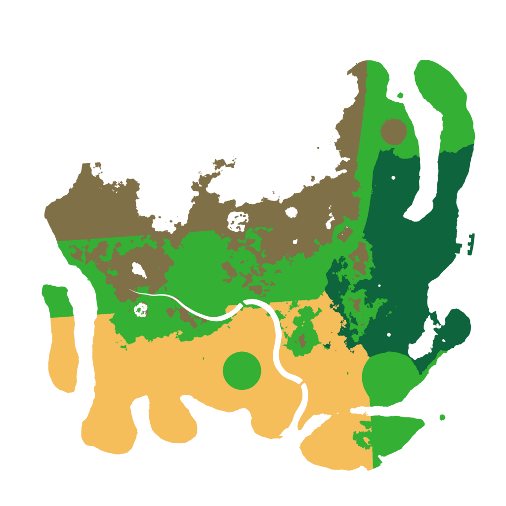 Biome Rust Map: Procedural Map, Size: 3500, Seed: 397822028