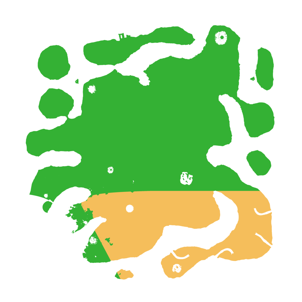 Biome Rust Map: Procedural Map, Size: 3500, Seed: 485251259