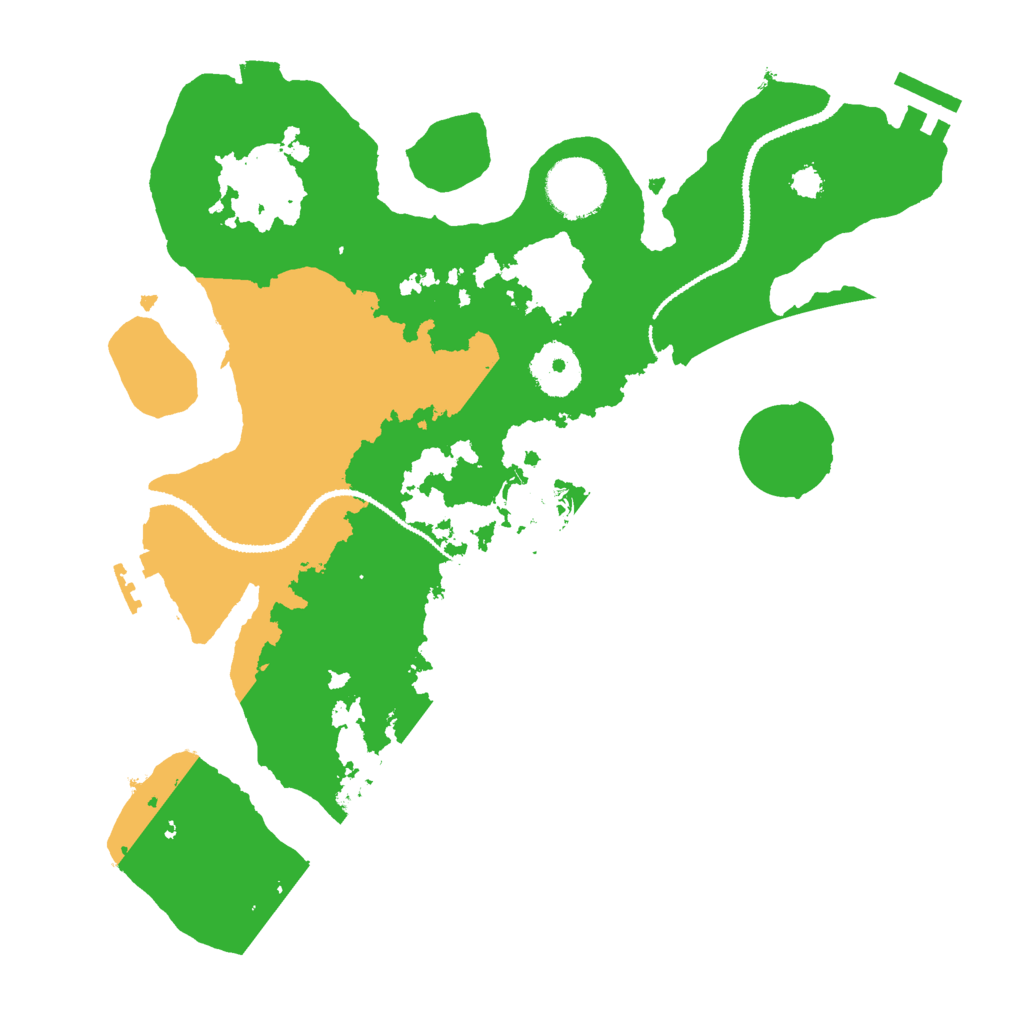 Biome Rust Map: Procedural Map, Size: 3000, Seed: 201325