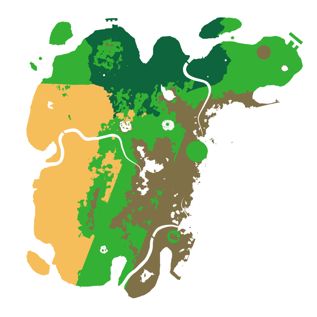 Biome Rust Map: Procedural Map, Size: 4000, Seed: 8181