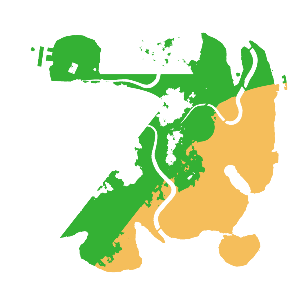 Biome Rust Map: Procedural Map, Size: 3000, Seed: 651505928