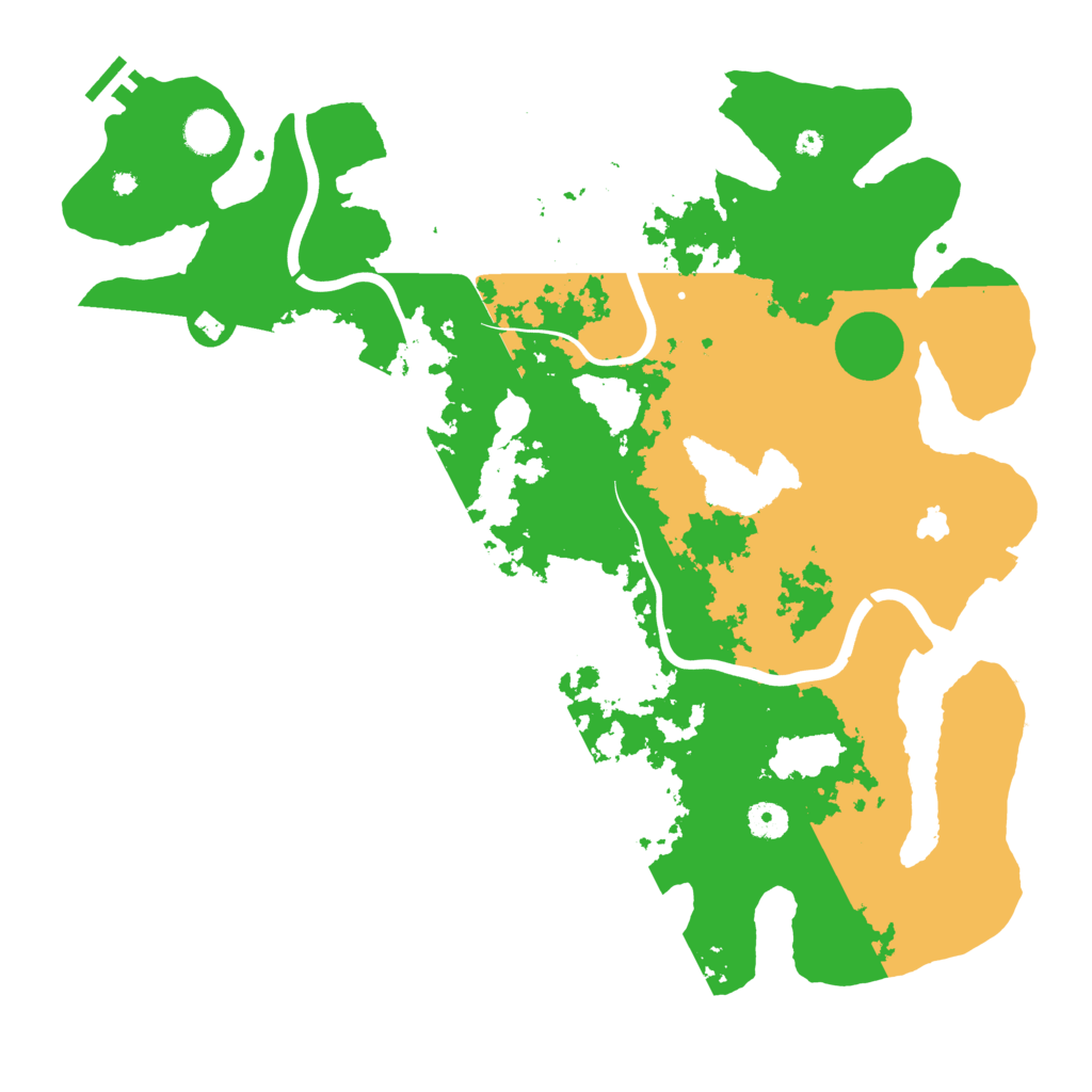 Biome Rust Map: Procedural Map, Size: 4200, Seed: 635266