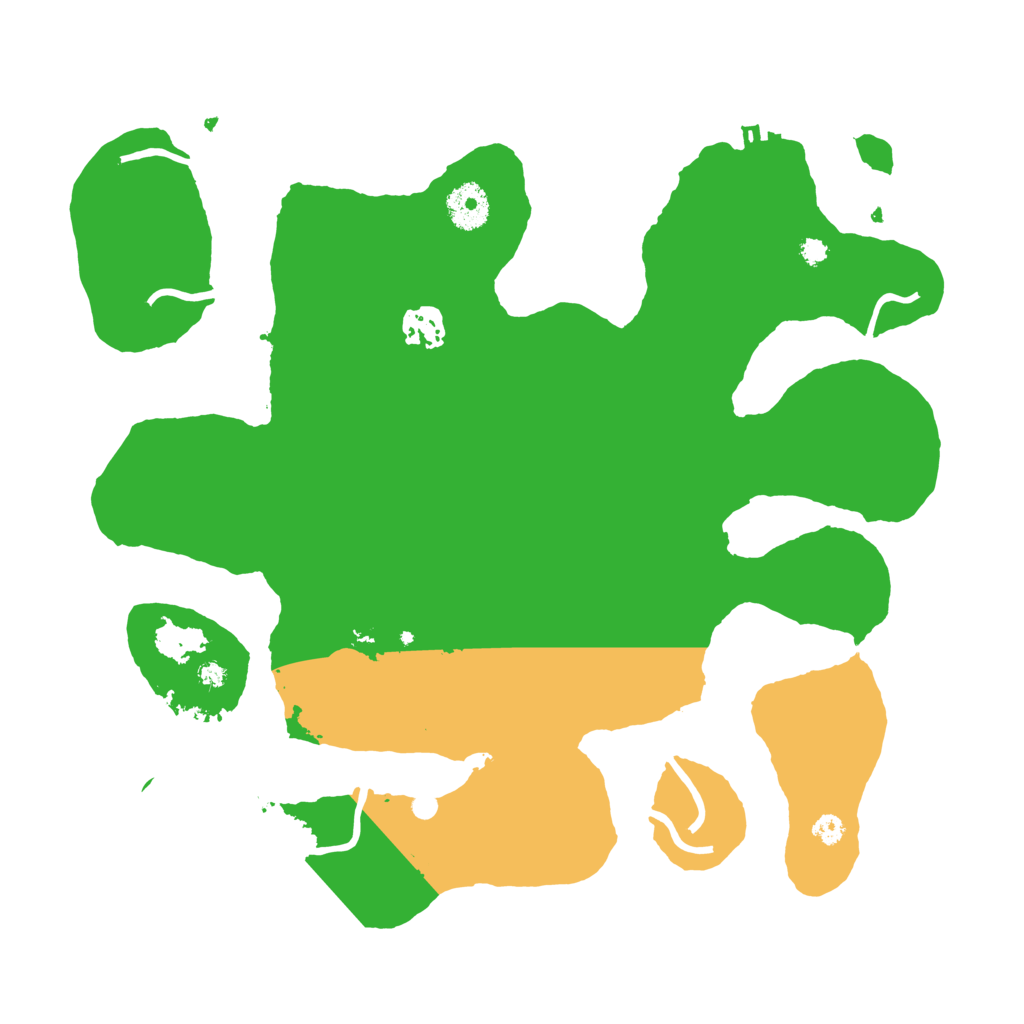 Biome Rust Map: Procedural Map, Size: 3500, Seed: 737258207