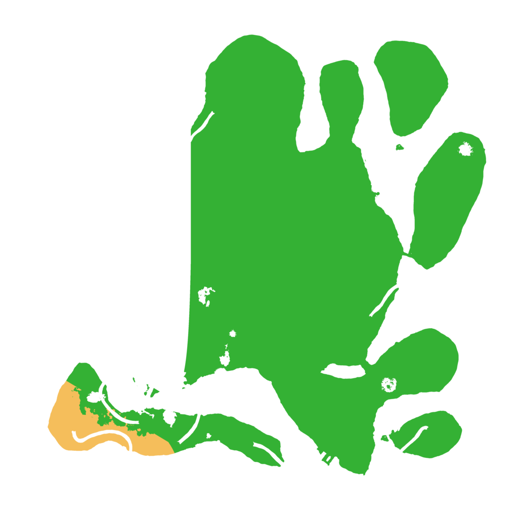 Biome Rust Map: Procedural Map, Size: 3500, Seed: 109592207