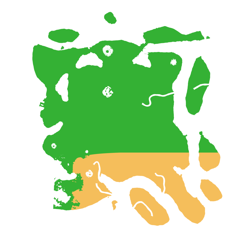 Biome Rust Map: Procedural Map, Size: 3500, Seed: 16127124