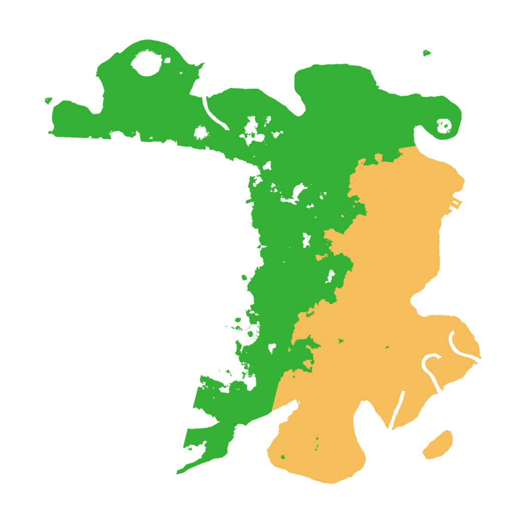 Biome Rust Map: Procedural Map, Size: 3500, Seed: 263254261